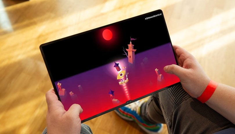 Monument Valley 3 puzzle game on a Samsung Galaxy Tablet