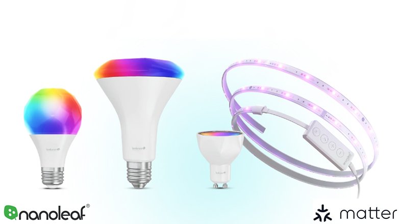 Nanoleaf Essential Lightstrip y bombillas inteligentes con materia