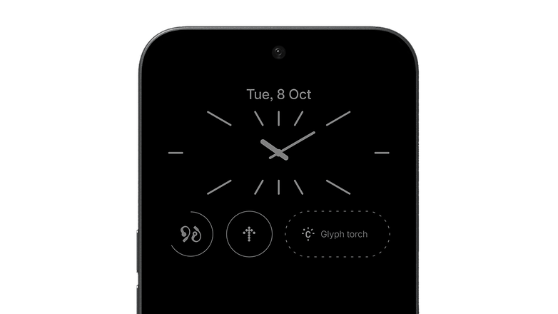 Ingenting OS 3.0 baserat på Android 15 låsskärm