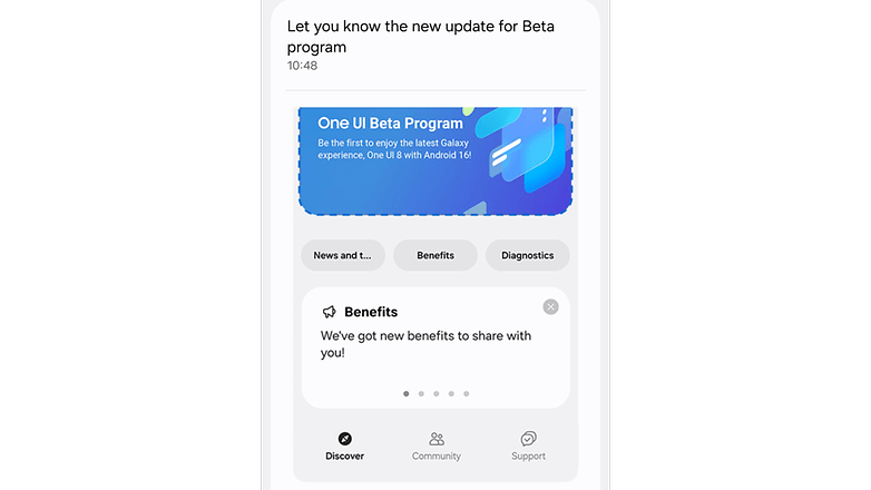 One UI 8 Beta update based on Android 16