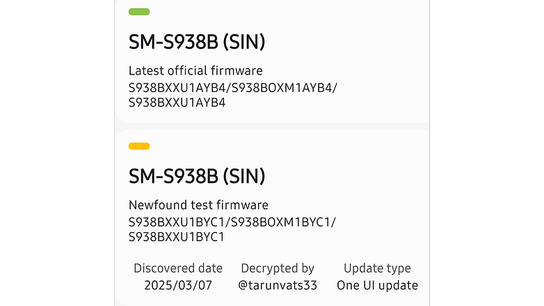 Versão da One UI 8 flagrada para o Samsung Galaxy S25 Ultra