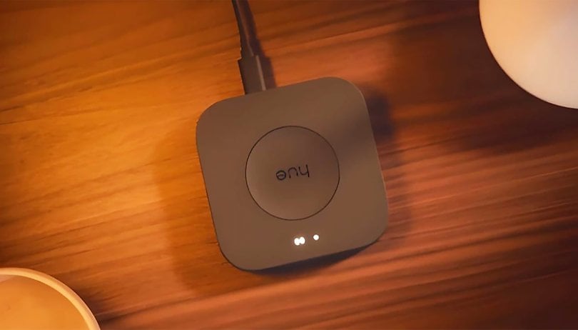 Philips Hue Bridge Pro smart light hub design with USB C