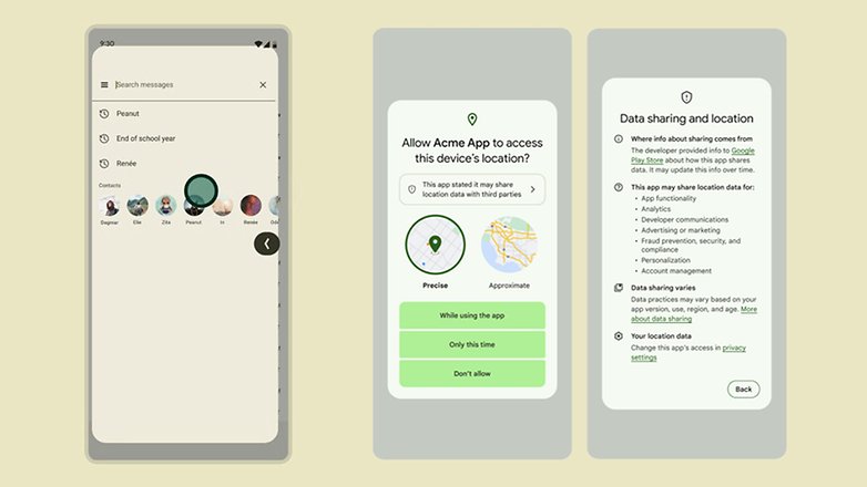 Android 14 OS prediktiv gest och utökad datasäkerhet