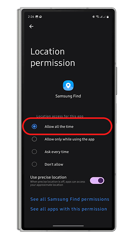 Comment partager votre position avec l'application Find de Samsung