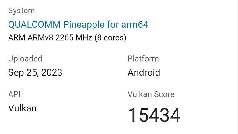 Qualcomm's Snapdragon 8 Gen 3 benchmark Vulkan