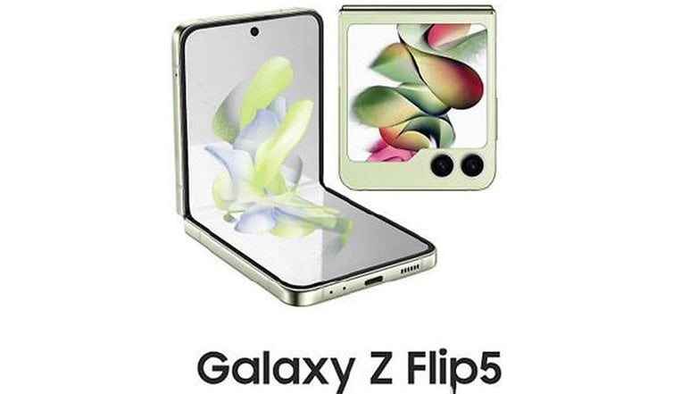 Samsung Galaxy Z Flip 5 renderelt kép