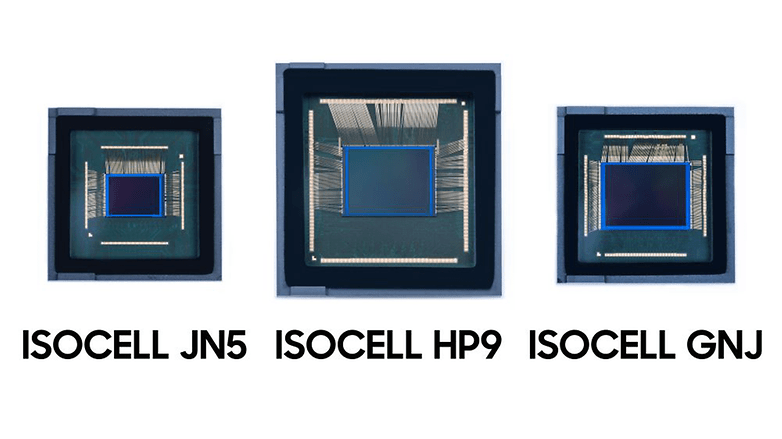 Visuel de Samsung illustrant les trois nouveaux capteurs photo ISOCELL annoncés par le fabricant.
