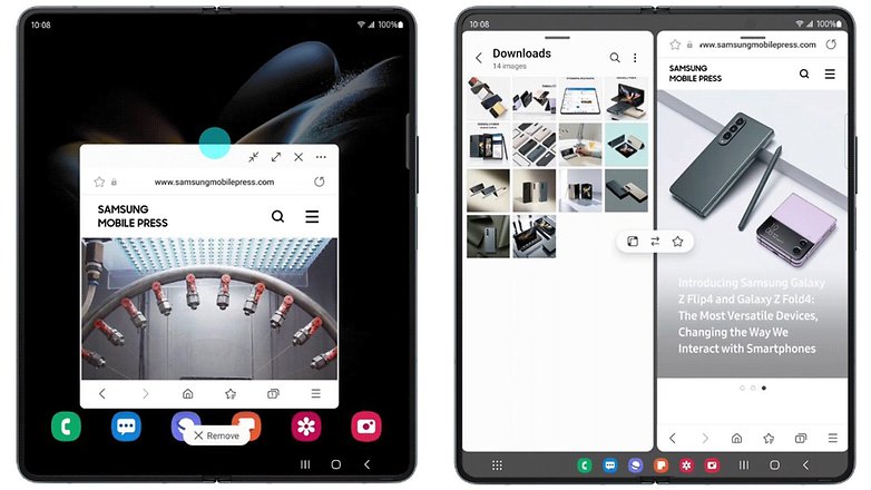 Samsung ONE UI frissítés Android 12L alapú Galaxy Z Fold 3 és Flip 3 készülékekhez