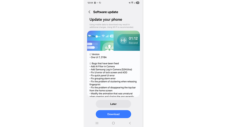 Samsungs One UI 7 Beta 4 Changelog