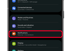 See notification Galaxy step 1