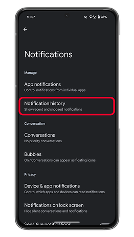 Comment voir les notifications d'applications anciennes ou supprimées