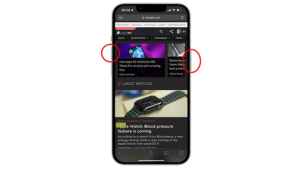 how to screenshot full page on iphone 7