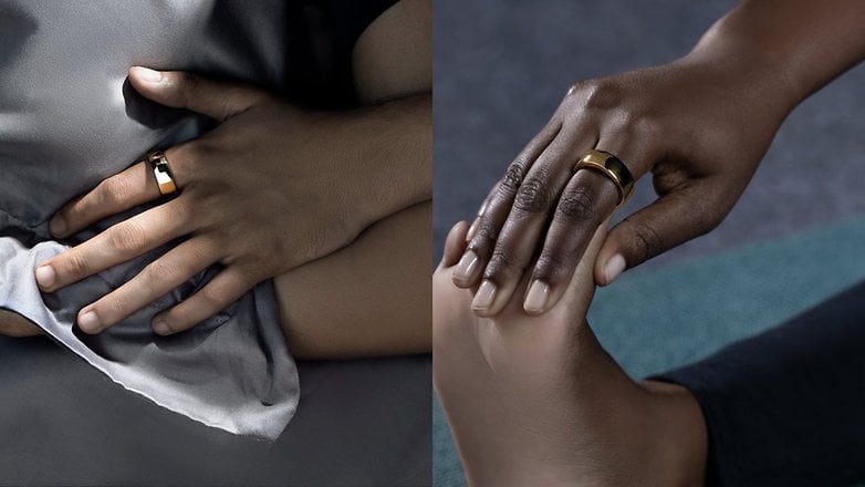 Människor som använder Ultrahuman Smart Ring i sina händer