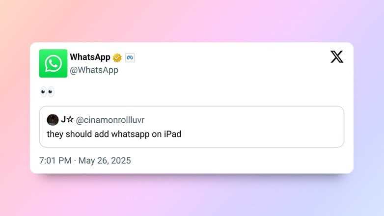 Meta could be teasing the imminent release of WhatsApp for iPad app.