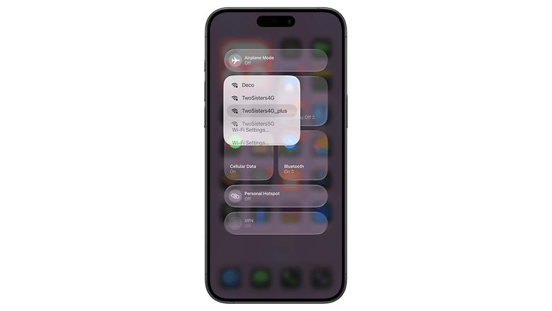 iPhone displaying Wi-Fi settings with multiple network options and Airplane Mode status.