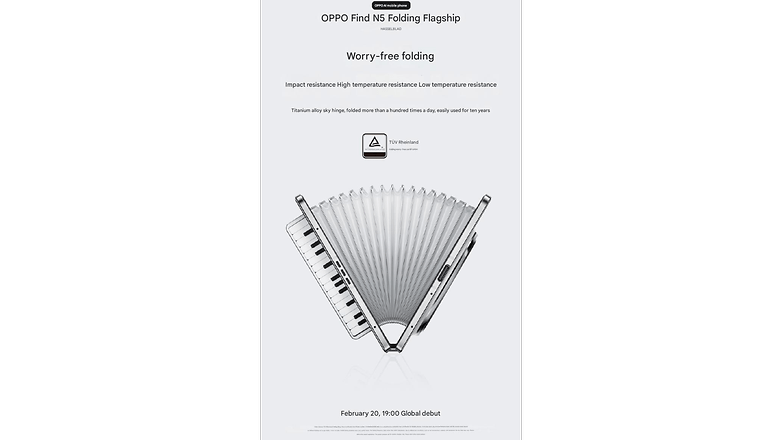 Oppo's teaser for the Find N5 foldable