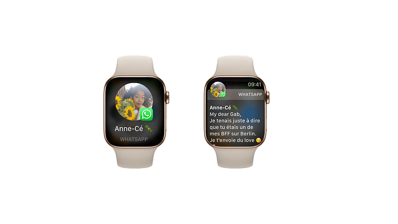 Vos üzenetek WhatsApp sur Apple Watch