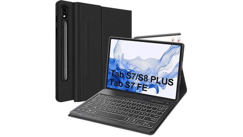 Clavier rétroéclairé Sengbrich nalijte Galaxy Tab S7 a S8