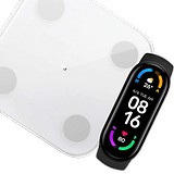 Xiaomi Mi Smart band 6 and Scale