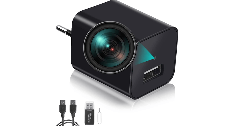 Caméra de surveillance intégrée à un chargeur