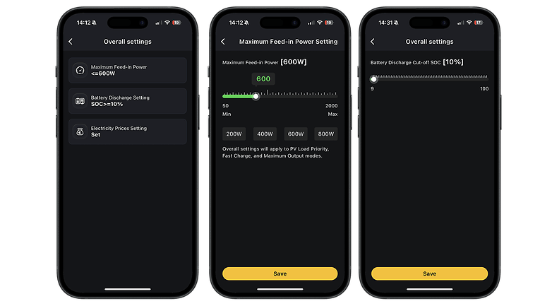 Screenshot aus Alpha-Lite-App zum VitaPower-Balkonkraftwerk