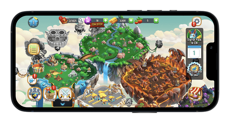 Dragon City Mobilní mapa