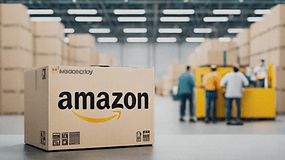 Amazon-Karton in Lagerhaus