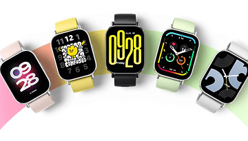 5 Smartwatches sind zu sehen