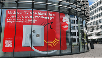 Vodafone-Kundenzentrum-Gebäude ist zu sehen