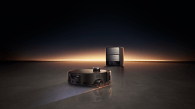 Mova Z60 Ultra Roller Complete Roboterstaubsauger auf einer eleganten Oberfläche mit modernem Design.