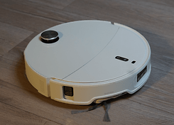 Roborock Qrevo Curv 2 Pro Vogelperspektive Seite