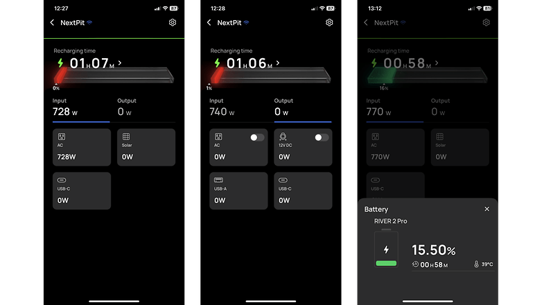 EcoFlow smartphone app screenshots