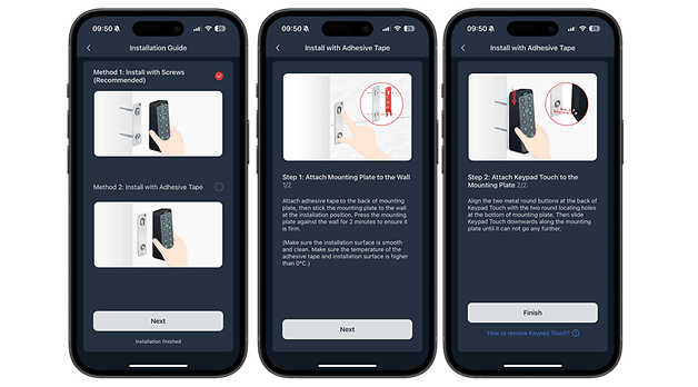 Installation guide for the SwitchBot Smart Lock Pro, showing two installation methods.