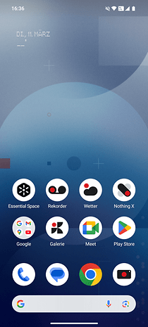 Homescreen Screenshot Nothing Phone 3a