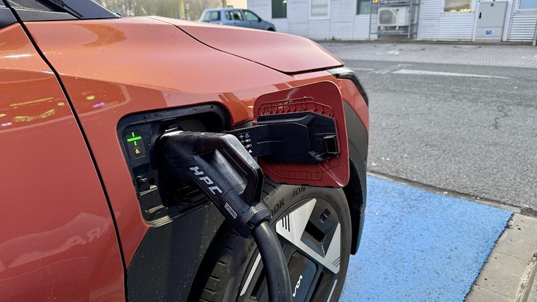 Ladeanschluss am Kia EV3 Ladeanschluss am Kia EV3