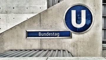 Der U-Bahnhof Bundestag in Berlin