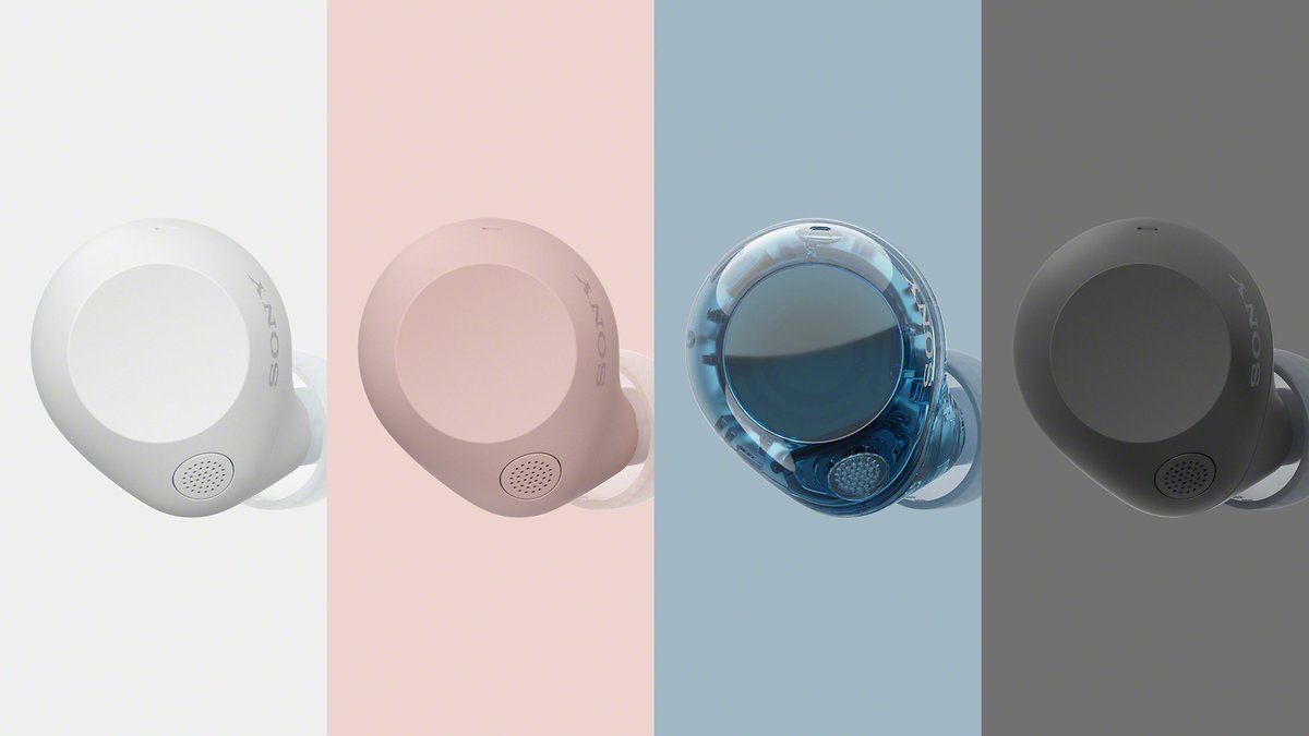 sony stetell in eart kopfhoerer im glas design vor