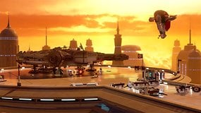 A screenshot of the game LEGO Star Wars.