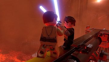 A screenshot of the game LEGO Star Wars.