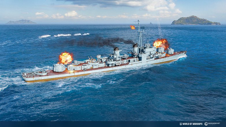 A screenshot of the game World of Warships.