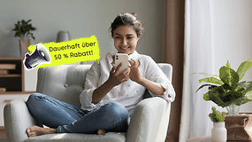 Dauerhaft über 50 % sparen: Echter Unlimited-Tarif mit 5G zum Top-Preis