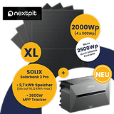 Kleines Kraftwerk XL 2000Wp Quattro Set