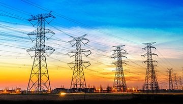 Strommasten Sinnbild für Stromnetz
