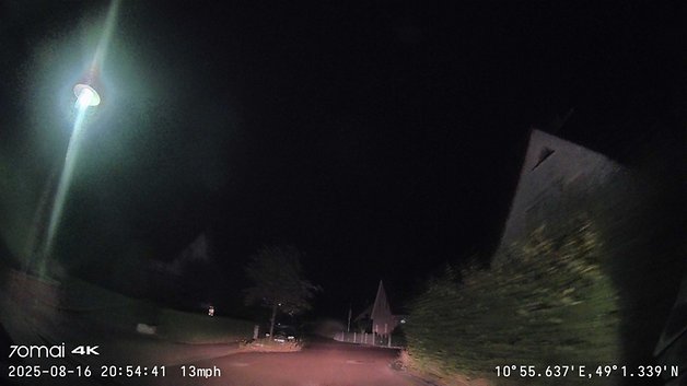 70mai T800 Dashcam Nachts