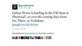 Samsung Galaxy Nexus Has Launched In UK According GoogleNexus Twitter